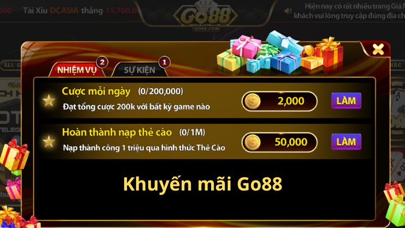 Khuyến mãi Go88