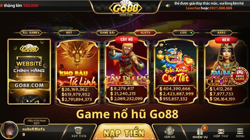 Giới thiệu về game nổ hũ Go88